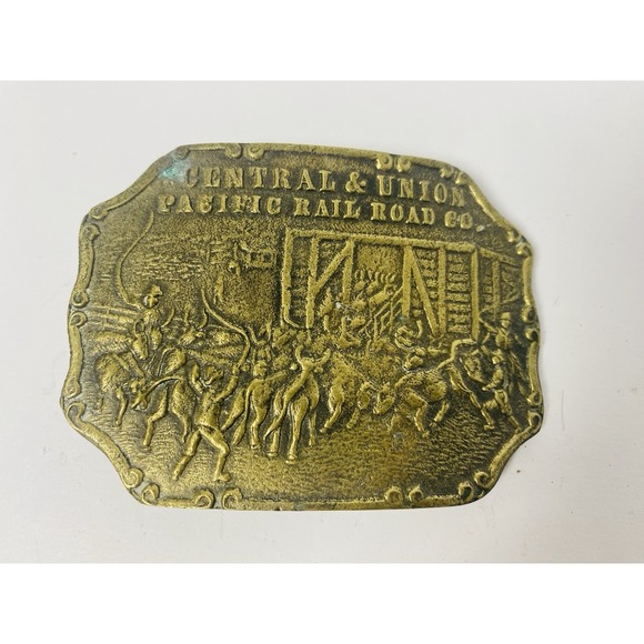 Central & Union Pacific Rail Road Co Belt Buckle